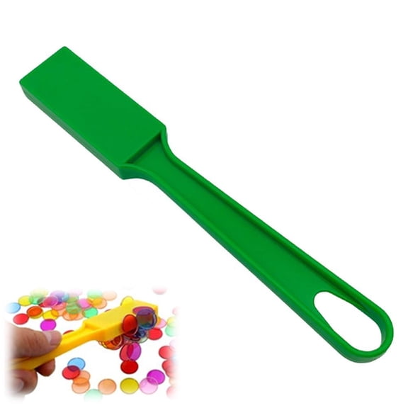 Magnetic Bingo Wand, 1-Pack & 100 Metal Chips, Large Group Game, Family Night, Sensory Activity, Educational Science Tool