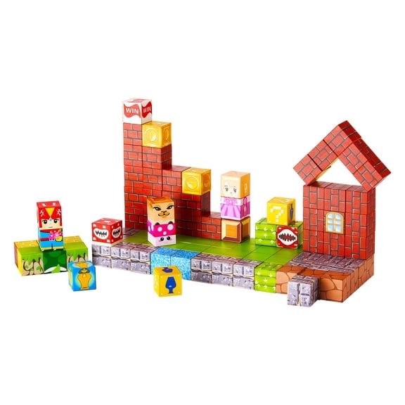 Magnetic Blocks 100 PCS Set for Kids, STEM Montessori Building Cubes, Safe Magnetic Construction Toy for Creative Play, Enhancing Spatial Skills, Hand-Eye Coordination, Birthday Christmas Gift