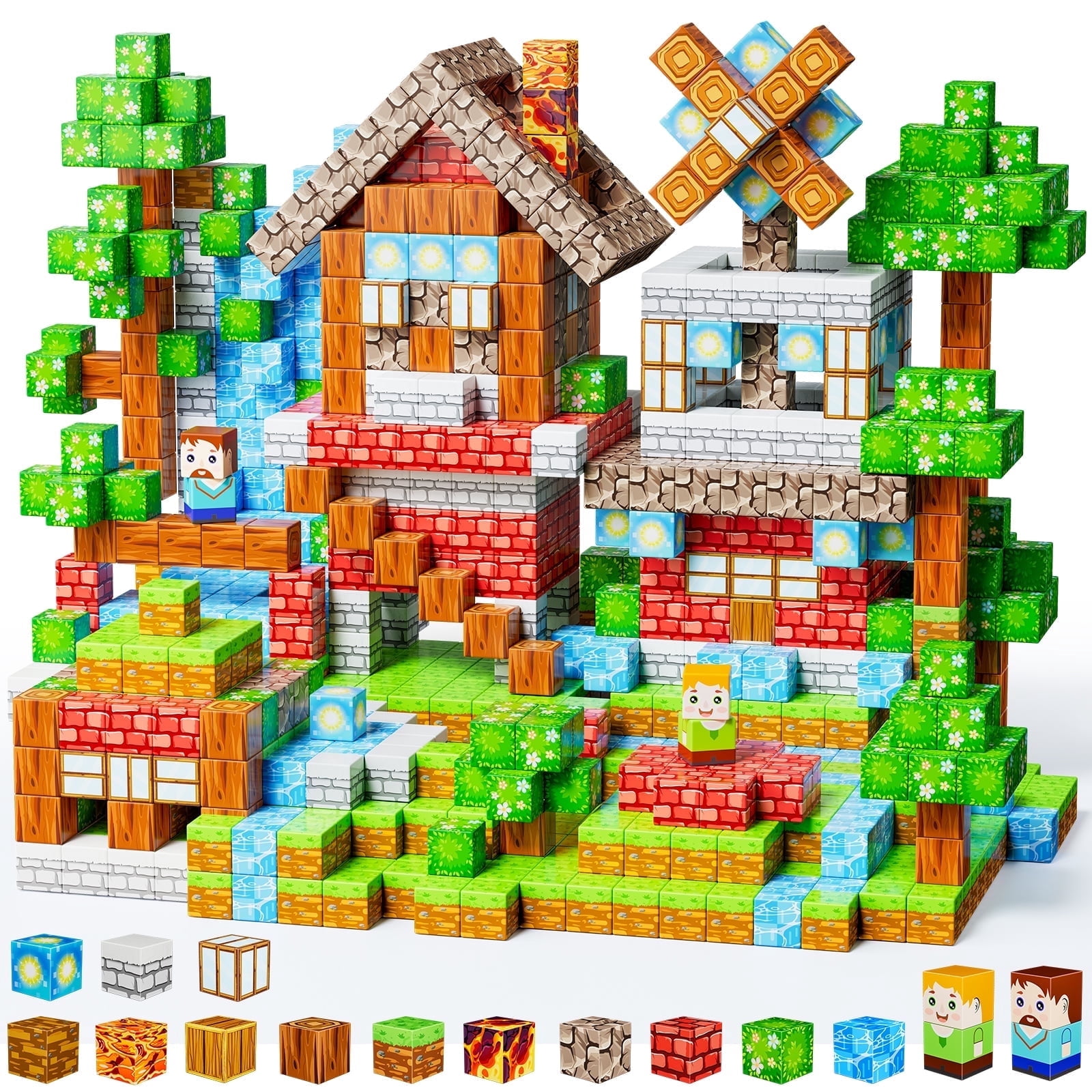 Magnetic Blocks 150PCS Magnetic Building Cube Game, Constructions Toys ...
