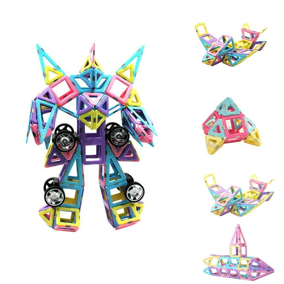 Magnetic Blocks 75PCS Upgrade Magnetic Building Blocks for Kids Magnetic Tiles 3D Magnetic Toys Tiles Set Castle Toys