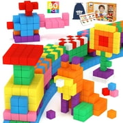 Toy Life 80PCS Magnetic Blocks, Magnetic Building Blocks for Kids Ages 3 4 5 6 Year Old, Magnet Cubes, Autism Montessori