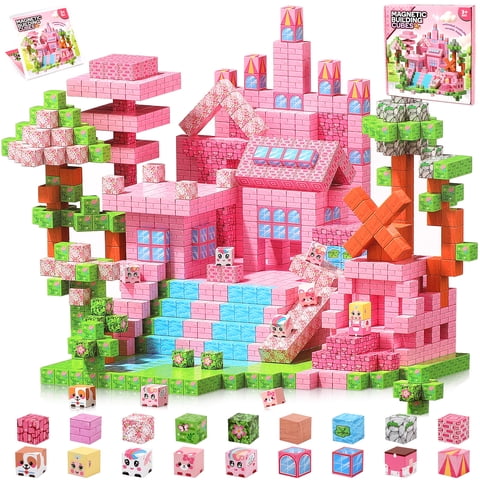 Magnetic Blocks, Feibely 100 Pcs Magnetic Building Blocks for Kids, Magnet Building Cubes Toys for Girls Boys, Learning Toys Birthday Gifts for Kids Ages 3-10