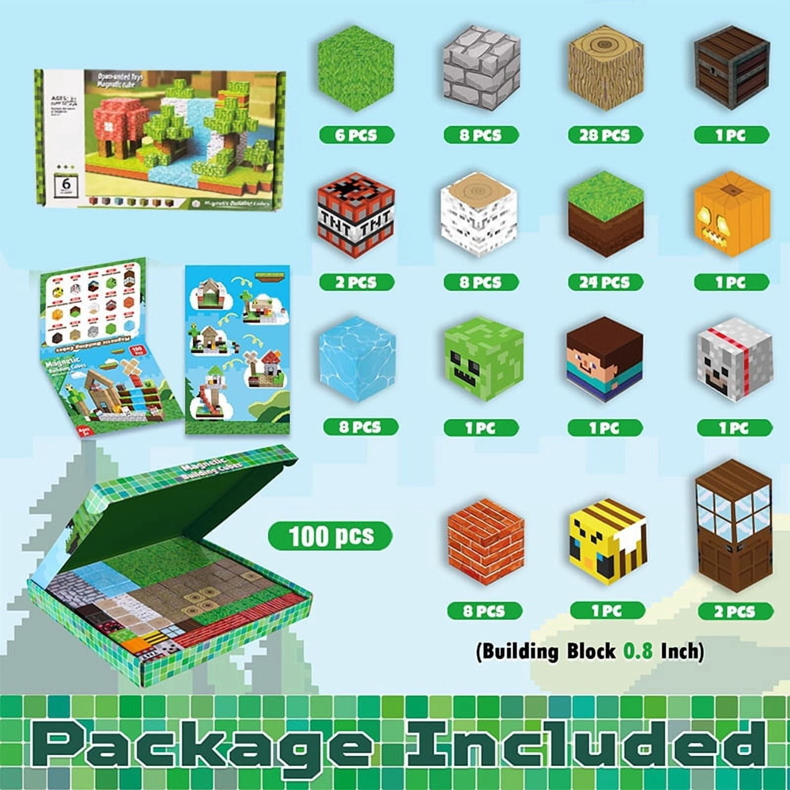 Magnetic Blocks - Minecraft Building Blocks - Building play for ...