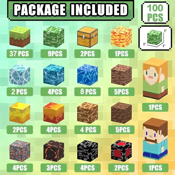 Magnetic Blocks - Minecraft Building Blocks - Building play for ...