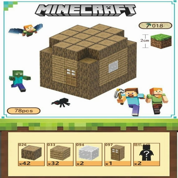 Magnetic Blocks - Minecraft Building Blocks - Construction Toys for Children Ages 4-10 - Building Sets, Birthday Gifts, Christmas Gifts, Gifts for Children Ages 4 and Up