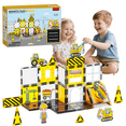 thumbnail image 1 of Magnetic Blocks Sets for Kids - 31 Pieces Magnetic Tiles City Construction Building Toys for Toddlers STEM Educational Preschool Ages 4-6 5-7, Sensory Toys Kids Games for 3+ Year Old Boys Girls, 1 of 7