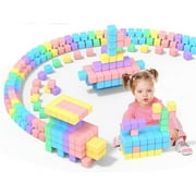 Magnetic Blocks Toddler Toys,Magnetic Building Blocks,60 Pcs Magnet Cubes Toys,Topboutique Magnetic Blocks for Kids ages 1-3 3-5 4-8, Sensory Toys Classroom Must Haves for Boys Girls Age 2-4