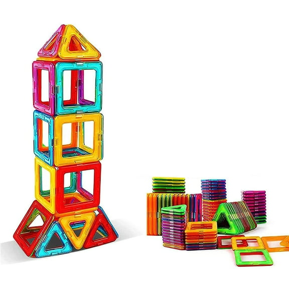 Magnetic Blocks Tough Tiles Toys for 3+ Year Old Boys and Girls Learning by Playing Games for Toddlers Kids, Boys and Girls Learning by Playing Set Christmas Birthday Gifts