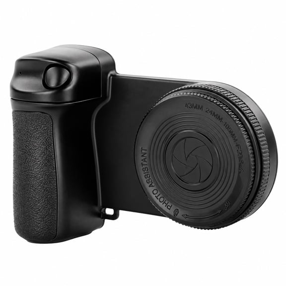 Magnetic Bluetooth Camera Grip for Smartphone, Portable Wireless Remote Shutter Handle for iPhone & Android, Foldable Handheld Selfie Grip for Photography & Vlogging, Black.