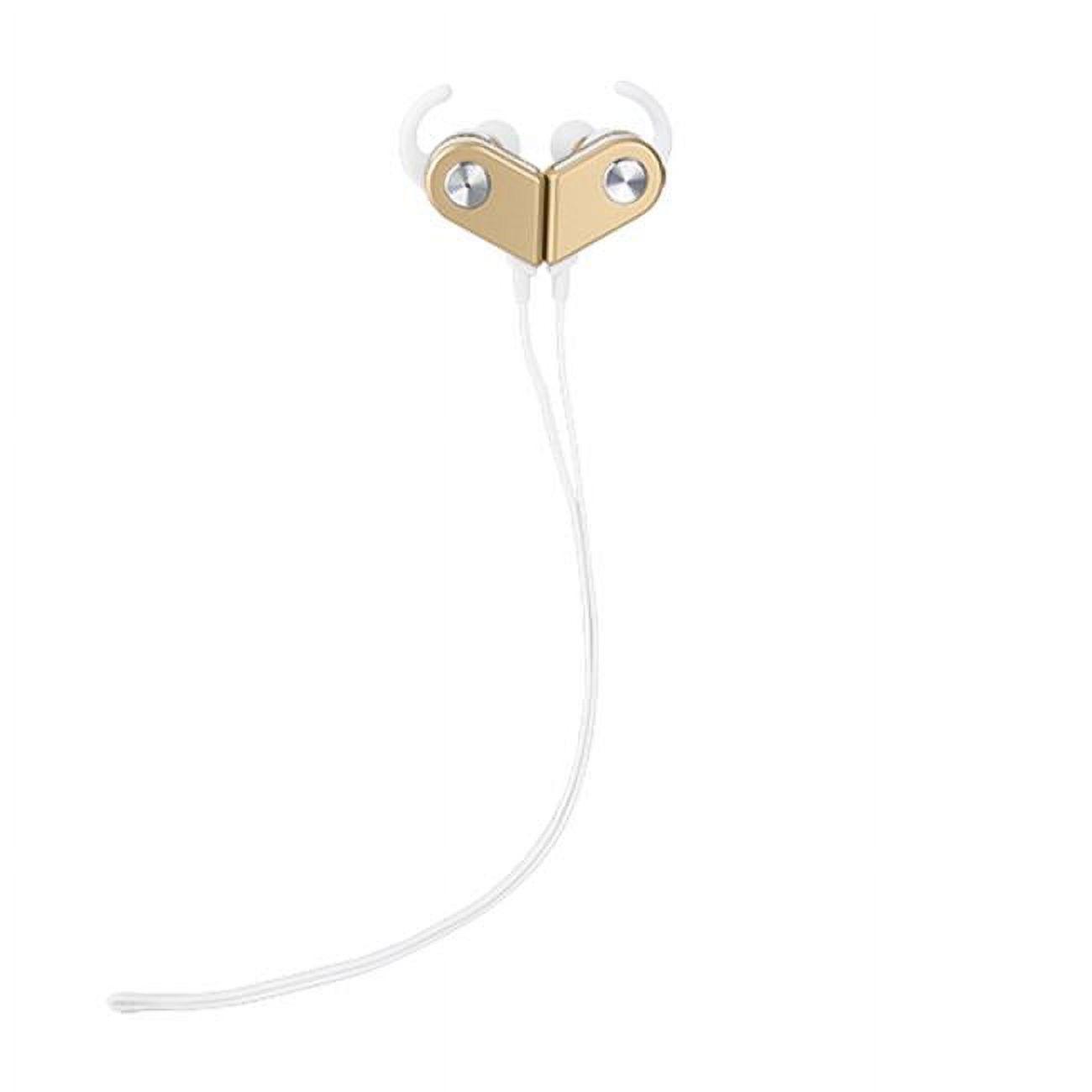 Magnetic Bluetooth Headphones Wireless Stereo Headset Earbuds Earphone Universal - Gold - image 1 of 1