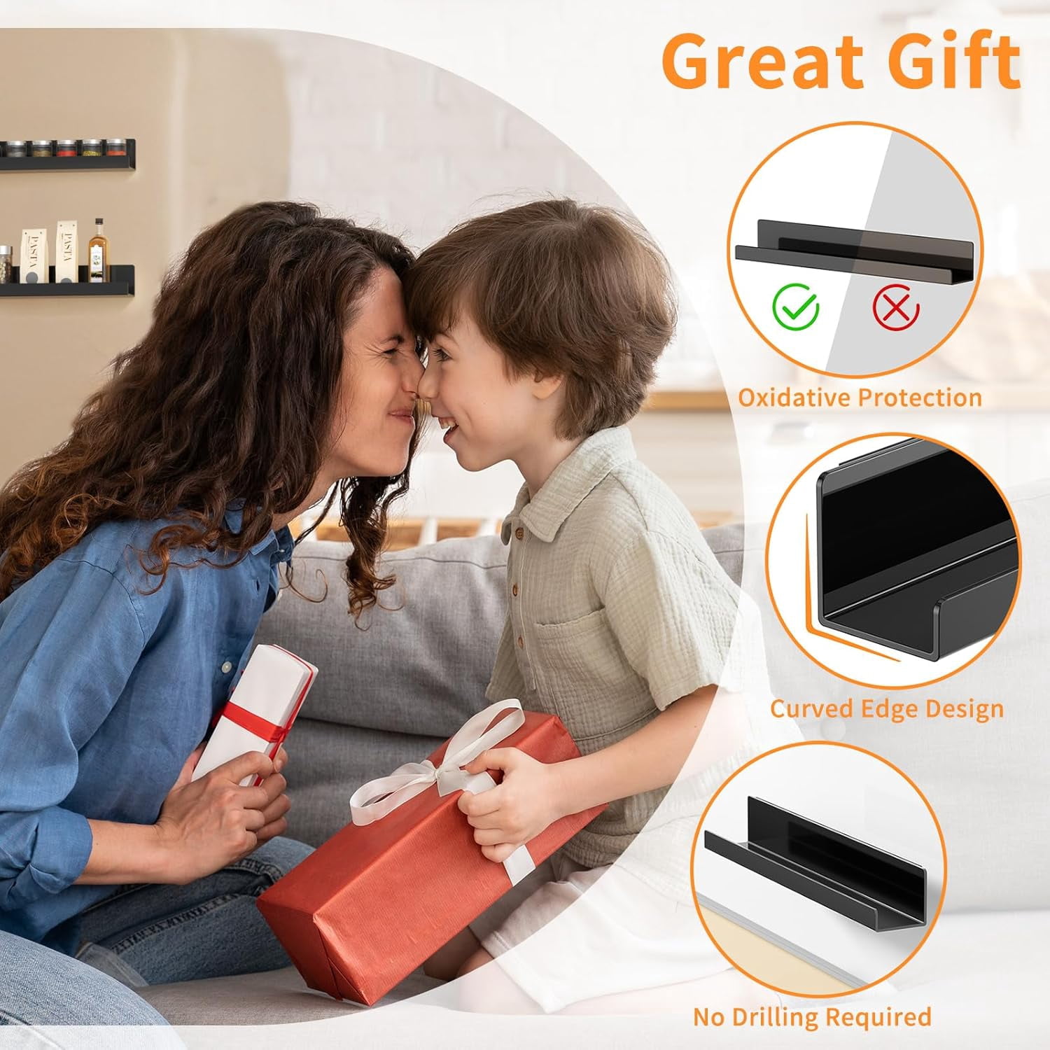 Magnetic Book Shelf for Whiteboard Reusable Acrylic Book Display Shelf ...