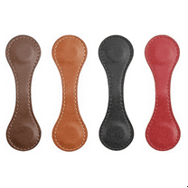 Magnetic Bookmark, 4Pcs Personalized Leather Retro Bookmark Magnetic Page Markers Book Lovers Gift