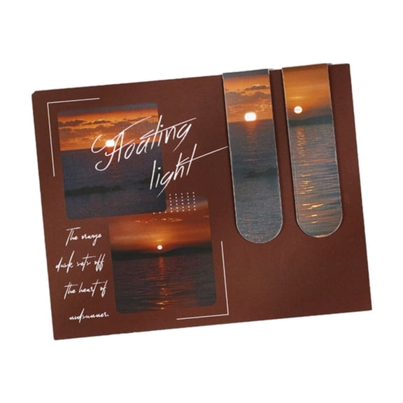 Magnetic Bookmark with Double-Sided Printing and Four Seasons Design - Stylish Reading Accessory