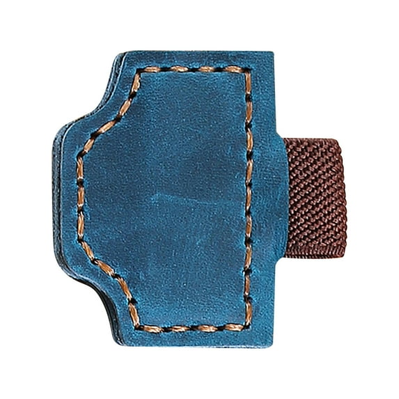 Magnetic Bookmarks, Leather Magnetic Bookmarks with Pen Holder Designs for Reading Multifunction Magnetic Book Mark Clip (Blue)