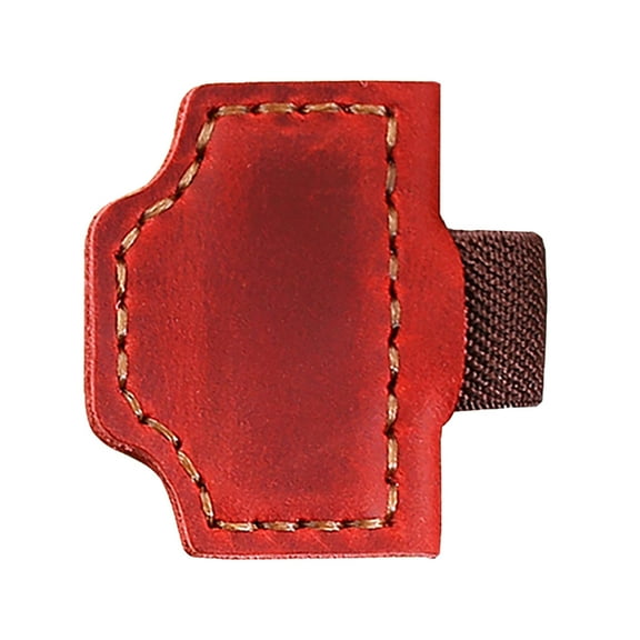 Magnetic Bookmarks, Leather Magnetic Bookmarks with Pen Holder Designs for Reading Multifunction Magnetic Book Mark Clip (Red)