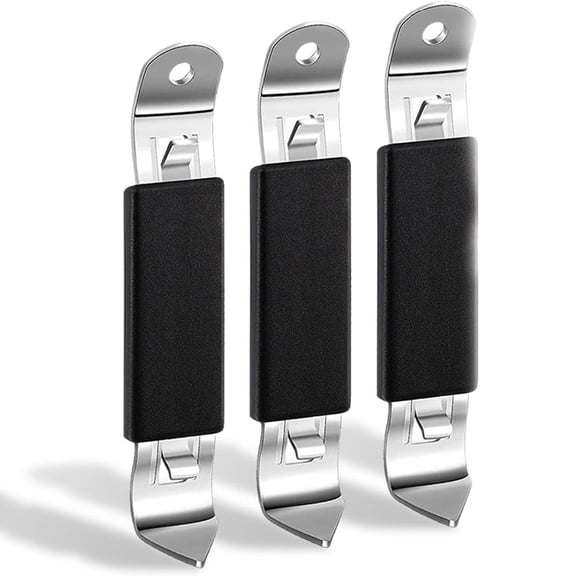 Magnetic Bottle Openers Stainless Steel Flat Bottle Opener, Solid Beer Opener Can Tapper with Magnet for Camping and Traveling