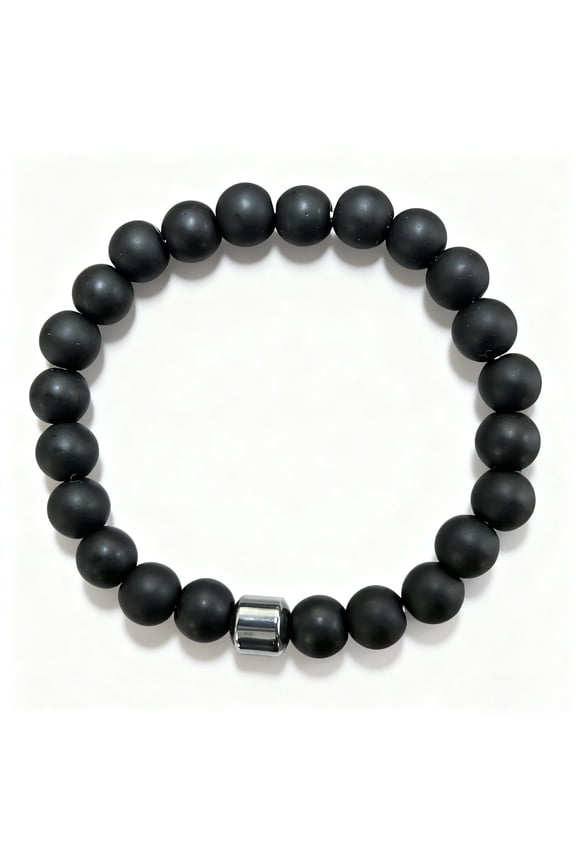 Magnetic Bracelet for Men - Handmade Natural Stone Bracelet with 800 Gauss Magnets, Wellness Energy Balancing, Lightweight & Stylish, Unisex Jewelry Gift