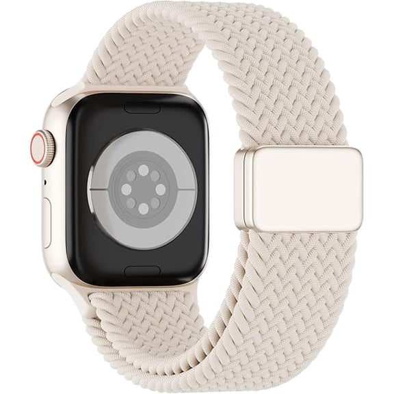 Magnetic Braided Solo Loop Compatible for Apple Watch Band 42mm 41mm 40mm 38mm 46mm 45mm 44mm 49mm, Stretchy Nylon Sport Elastic Strap for iWatch Bands Series 10 9 8 7 6 5 4 3 2 1 SE Ultra Women Men