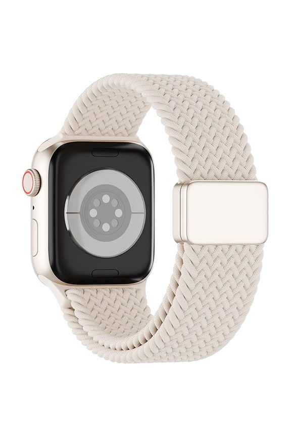 Magnetic Braided Solo Loop Compatible for Apple Watch Band 42mm 41mm 40mm 38mm 46mm 45mm 44mm 49mm, Stretchy Nylon Sport Elastic Strap for iWatch Bands Series 10 9 8 7 6 5 4 3 2 1 SE Ultra Women Men