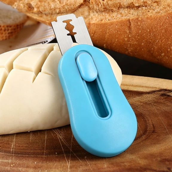 Magnetic Bread Scoring Knife Retractable Bread Lame Baking Cutter Tool Stainless Steel Blades with Replacement Blades Dough Scoring Tool for Home Baking Sourdough Artisan Bread Making Kitchen Use