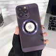 thumbnail image 1 of Magnetic Breathable for iPhone 14 13 12 11 Pro Max Case Compatible with Magsafe,Heat Dissipation Cooling Ultra-Thin Shockproof Slim Cover (Dark Purple,for iPhone 11 Pro Max), 1 of 7