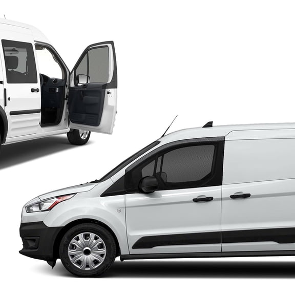 Magnetic Bug Screen for Front Doors, Pair Window Bug Screen Compatible with Ford Transit Connect 2002-2026