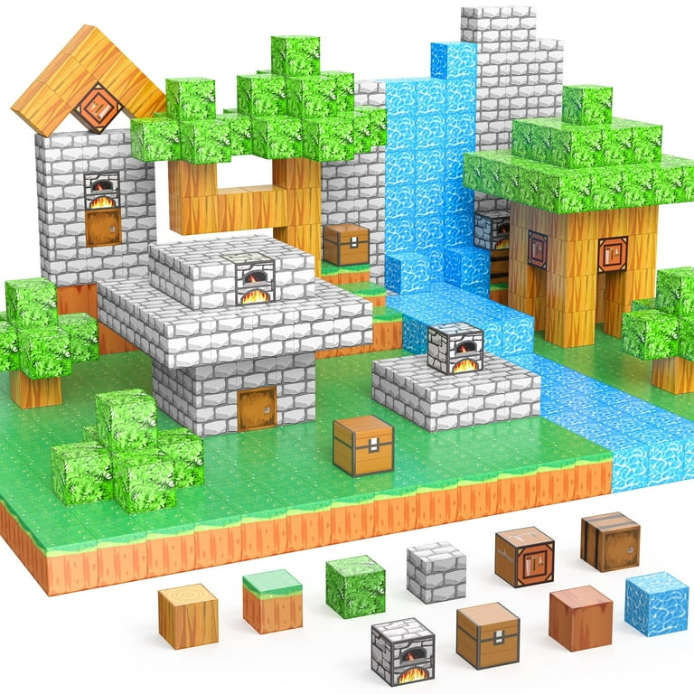 Magnetic Building Blocks Set Gift for Kids Age 4 13 STEM Fidget Building Cube Games Walmart