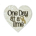 thumbnail image 1 of Magnetic Bumper Sticker - Childhood Cancer Support Heart - One Day At A Time - Awareness Magnet - 4.25" 4.5", 1 of 1