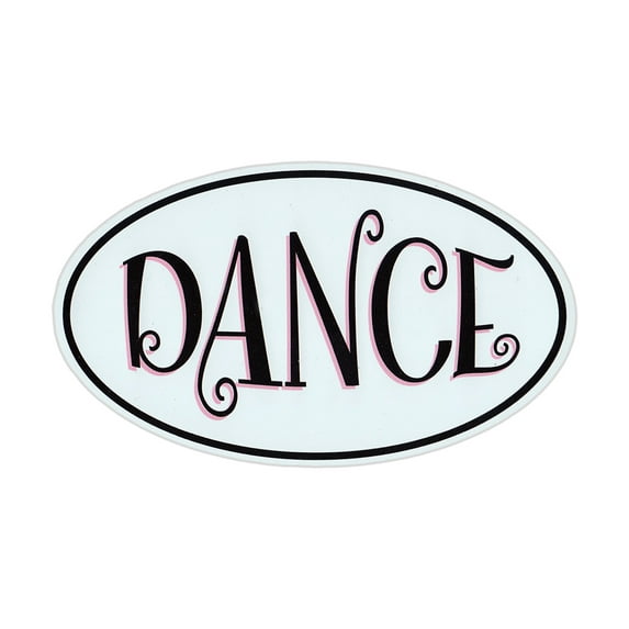 Magnetic Bumper Sticker - Dance (Dance Mom, Dancing) - Oval Shaped Magnet - 6" x 3.5"