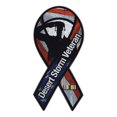 thumbnail image 1 of Magnetic Bumper Sticker - Desert Storm War Veteran - Ribbon Shaped Support, Pride Magnet - 3.75" x 8", 1 of 1