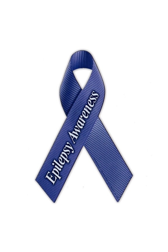 Magnetic Bumper Sticker - Epilepsy Support Ribbon - Awareness Magnet - 4.25" x 7"
