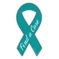thumbnail image 1 of Magnetic Bumper Sticker - Find A Cure - Ovarian Cancer Support Ribbon - Awareness Magnet - 3.75" x 8", 1 of 1
