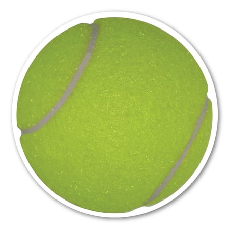 Magnetic Bumper Sticker - Tennis Ball - Cars, Trucks, Lockers, Refrigerators - 5.75" Round