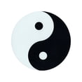 thumbnail image 1 of Magnetic Bumper Sticker - Yin Yang Symbol (Chinese, Tai Chi) - Round Magnet - 4.75" Round, 1 of 1