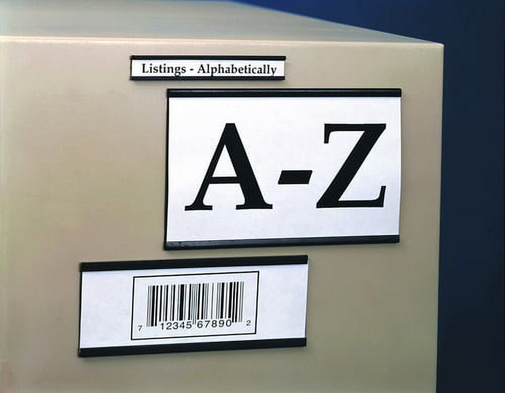 ""C"" Channel Label Holder 1/2"" x 2"" (25 pcs/pkg)