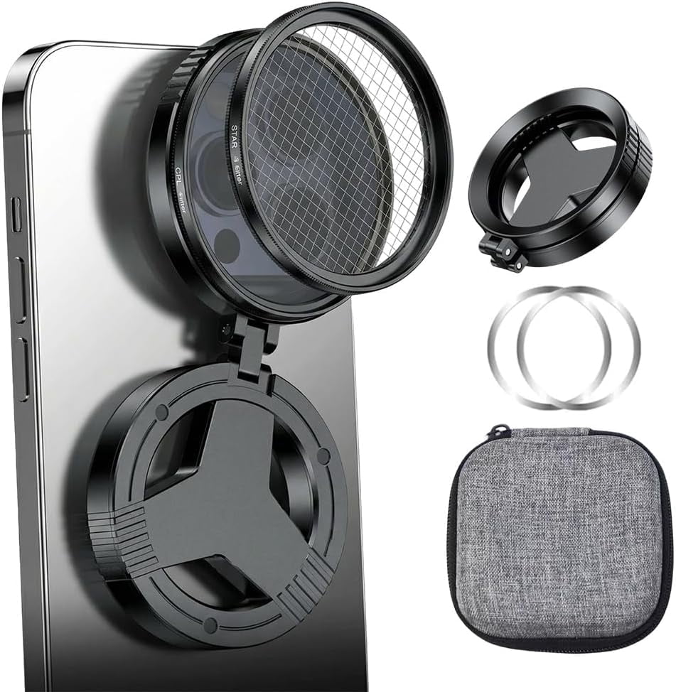 Magnetic CPL Phone Camera Filter Kit, 2026 New Quick Mount Polarizing ...