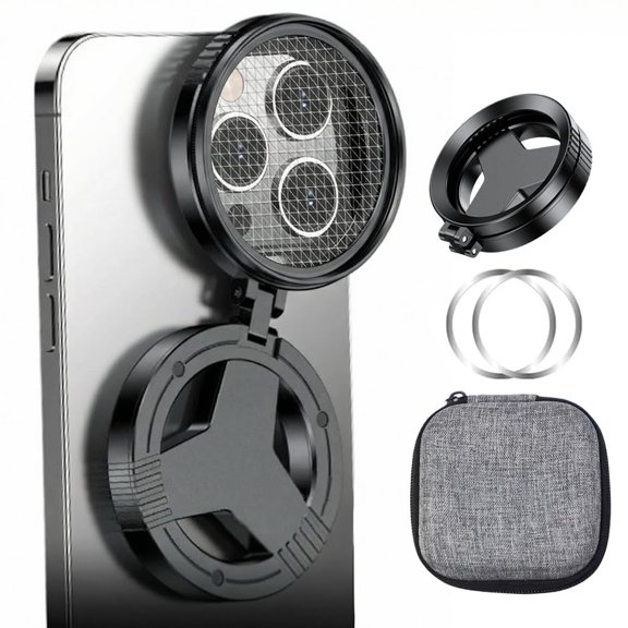 Magnetic CPL Phone Camera Filter Kit, Quick Mount Polarizing Filter, Upgraded Anti Glare Filters for Mobile Photography, Portable Color Enhancing Filters for Outdoor Shooting