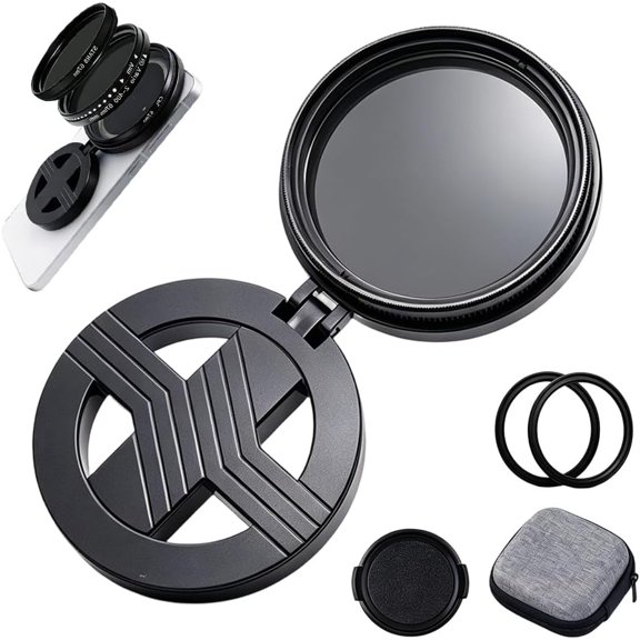 Magnetic CPL Phone Camera Filter Kit, Quick Snap-On Polarizing Lens for Smartphone Photography, Anti-Glare & Reflection Control Filter for Travel, Outdoor & Content Creation