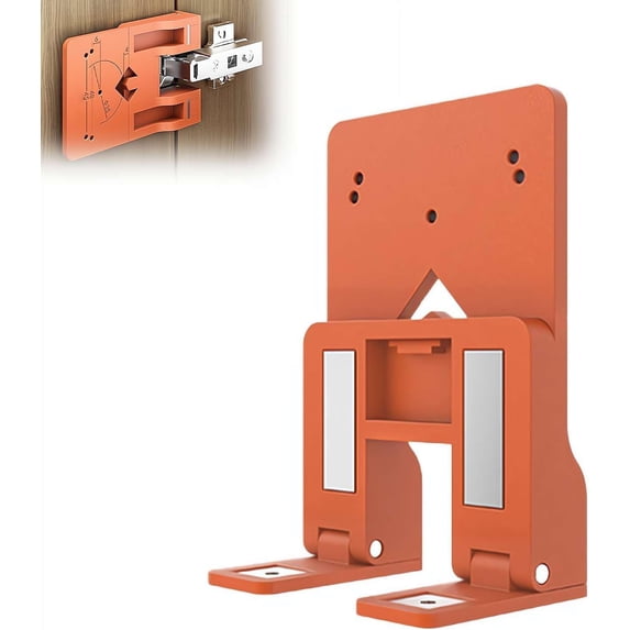 Magnetic Cabinet Door Hinge Spacer, 2.6mm Gaps Alignment Tool for Cabinet Door Installation, Strong Magnetic Hinge Jig for Perfect Doors Gaps,Quick Mounting & Alignment Assist