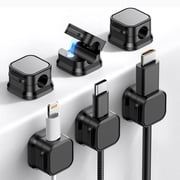 Cord Organizer- Mini Cable Clips, Magnetic Cord Organizer For Home Office, Desk, Telephone, Car, Wall, Desktop, Bedside Table 6pcs
