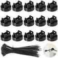 thumbnail image 1 of Magnetic Cable Zip Tie Mounts, 15 Pcs Magnets with 50 Pcs Cable Zip Ties, Multipurpose Magnetic Cable Holder for Cable Management, Wire Management Bases, Wire Cable Clips, 1 of 6