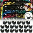 thumbnail image 1 of Magnetic Cable Zips Ties Mount Kit, Magnets with, Multipurpose Magnetic Cable Holder for Cable Management, Wire Management Bases, Wire Cable Clips, 1 of 7
