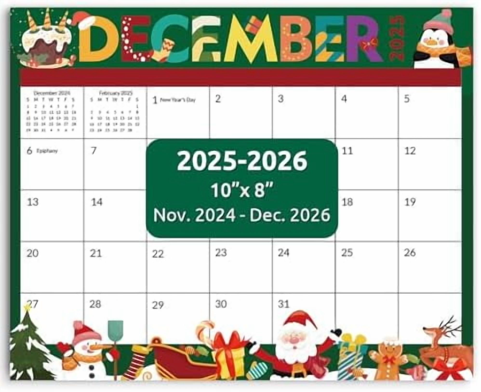 Magnetic Calendar for Refrigerator, 26 Months Fridge Calendar Runs from ...
