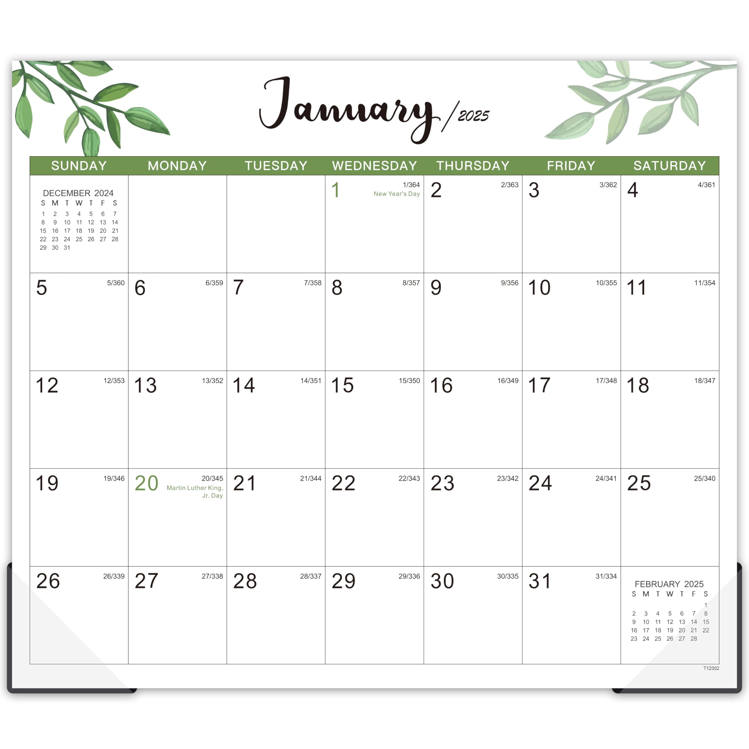 Calendar for Refrigerator, Calendar from Jan.2025