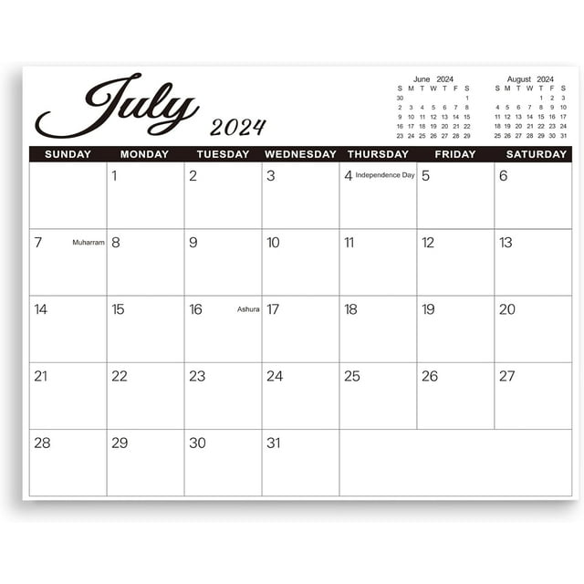 Calendar for Refrigerator, Fridge Calendar 20242025, Jul 2025