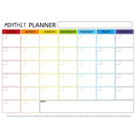 Magnetic Calendar for Refrigerator Weekly Menu Planner 10"X14" with Magnetic Whiteboard and Monthly Calendar Stickers