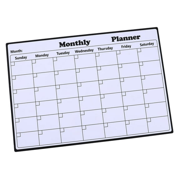 Magnetic Calendar for Refrigerator with Erasable Design, Removable Weekly and Monthly Planner, Pvc Material, Calendar Whiteboard for Wall