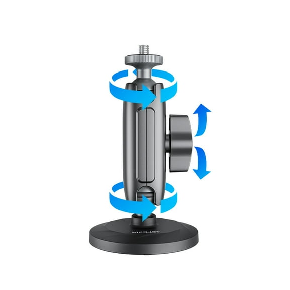 Magnetic Camera Mount for Car Exterior - Bigcan 360 Adjustable Action Camera Suction Holder with Dual Ball Heads for GoPro Hero 13/12, iPhone, Outdoor Vlog, Travel Filming