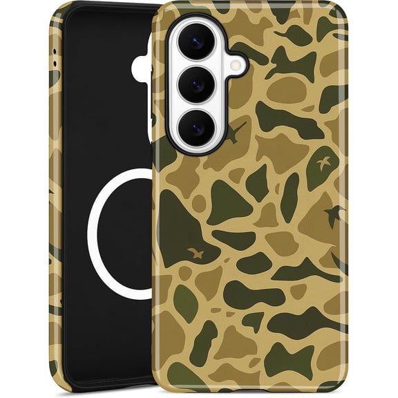 Magnetic Camo Phone Case for Samsung Galaxy S22 Plus, Compatible with MagSafe, Cute Cool Green Camouflage Aesthetic Soft TPU and Hard PC Shockproof Protective Phone Cover for Women Girls