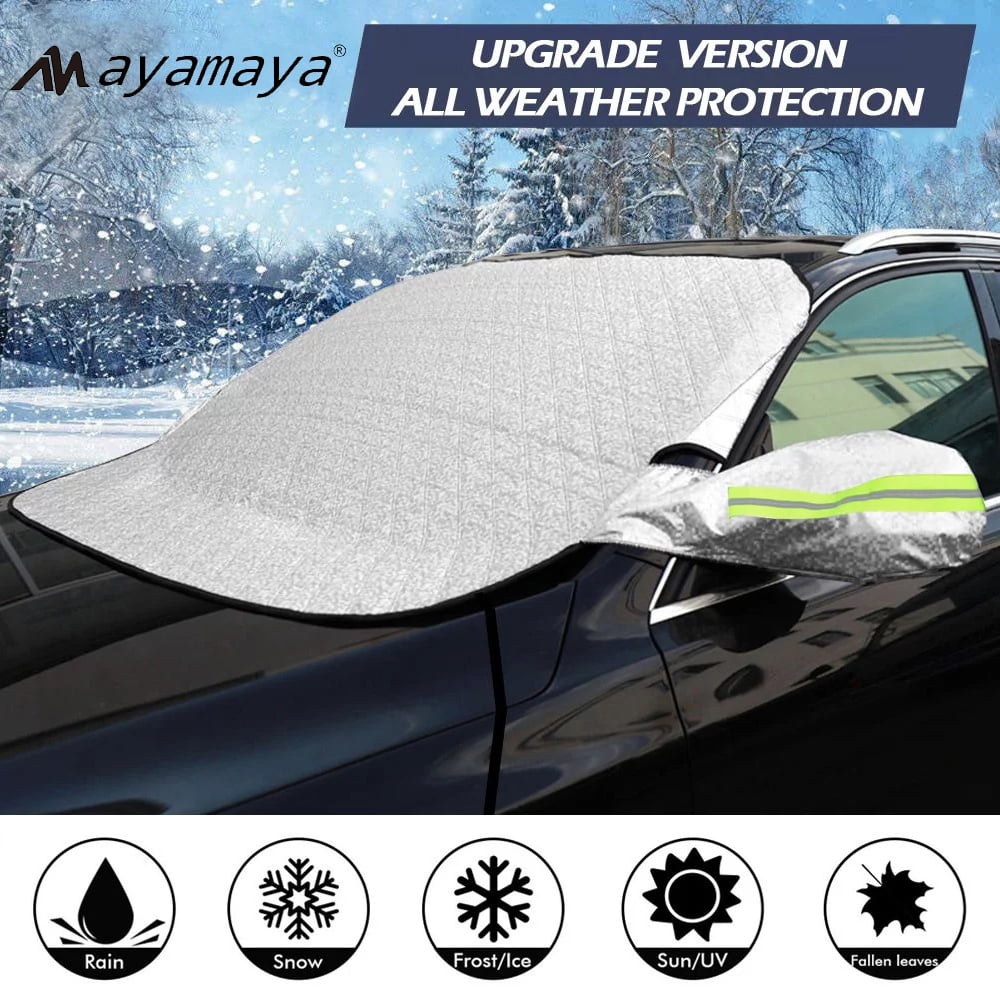 Magnetic Car Front Window Covers AYAMAYA Windshield Cover for Ice and ...